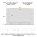 Ver imagem 4 de Painel Tv 60" Com Prateleiras De Vidro Brasil Multimóveis Br2739 Branco
