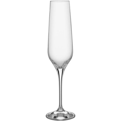 Bohemia Rebecca Taça Champanhe 26x7x7cm 195ml Cristal Transp 6pç