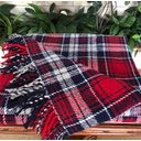 Ver imagem 1 de Manta Parahyba Super Luxo - Casal - Vermelho/cinza/marinho