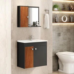 Gabinete para Banheiro com Cuba e Espelheira Munique