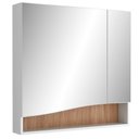 Ver imagem 1 de Armário para Banheiro com Espelho 80cm Evie B06 Branco Tau - Lyam Decor