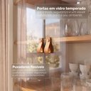 Ver imagem 7 de Cristaleira 2 Portas de Vidro Lizz Casa D Branco/Cedro
