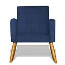 Ver imagem 2 de Poltrona Nina Decorativa Pés Palito - Azul Marinho