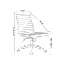 Ver imagem 3 de Kit 4 Cadeiras de Escritório Diretor Esteirinha em Corino Sevilha