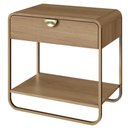 Ver imagem 1 de Mesa de Cabeceira 1 Gaveta Organica 60 Cm 28061 Artesano Hanover Dourado