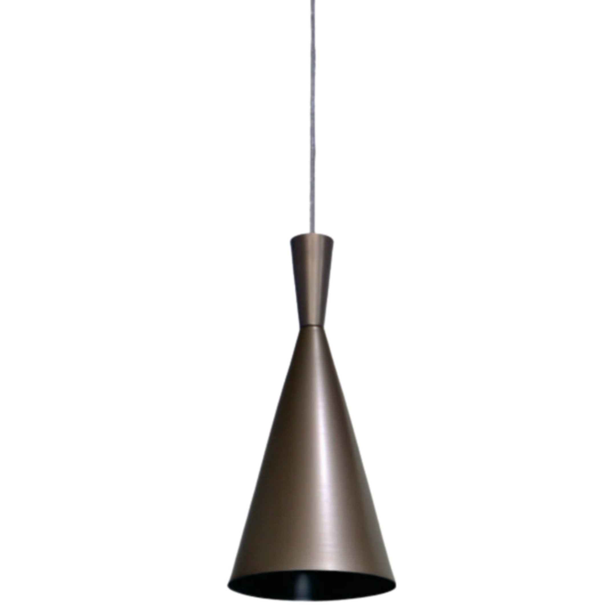 Pendente Cone Funil Escadarias Mesa Jantar Bancadas Cozinha:titâneo - 1