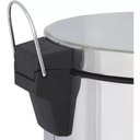 Ver imagem 6 de Lixeira em Inox 12 Litros Cesto de Lixo Tampa Pedal Luxo Banheiro Cozinha Escritório