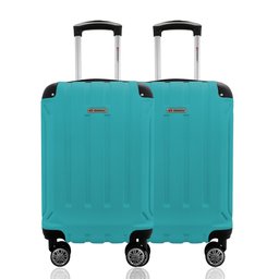 Kit Duas Malas de Bordo Pp Rígidas 360º - Gladiador A5mb Cor:turquesa - 1
