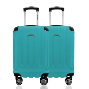 Kit Duas Malas de Bordo Pp Rígidas 360º - Gladiador A5mb Cor:turquesa