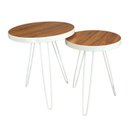 Ver imagem 1 de Conjunto Mesa Lateral Siena Cumaru BELI HOUSE Branco