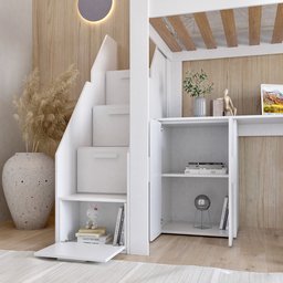 Cama Alta Infantil/Juvenil Star Plus Office Multifuncional Casatema - 8