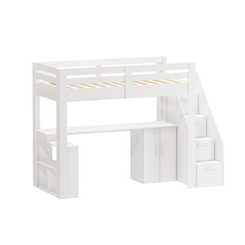 Cama Alta Beliche Infantil/Juvenil Star Plus Office Multifuncional Casatema MadeiraOriginals