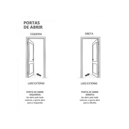 Porta de Alumínio Preto Veneziana Fit Direita - 210x70 - 3