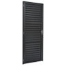 Porta de Alumínio Preto Veneziana Fit Direita - 210x70 - 4