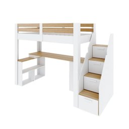 Cama Alta Infantil/Juvenil Star Plus Office Multifuncional Casatema - 11
