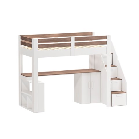 Cama Alta Beliche Infantil/Juvenil Star Plus Office Multifuncional Casatema MadeiraOriginals