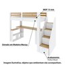 Cama Alta Infantil/juvenil Star Plus Office Multifuncional Casatema - 5