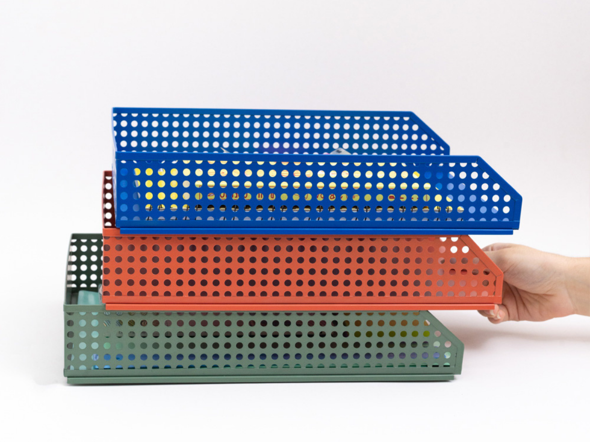 PORTA DOCUMENTOS EMPILHAVEL DE MESA - 7