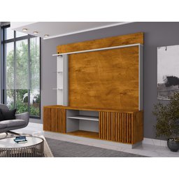 Estante Home para TV até 65 Polegadas 2 Portas LED Embutido Atlanta - 9