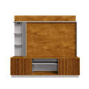 Ver imagem 6 de Estante para TV e Home Theater Ripado para TV até 65 Polegadas com LED 201CMX187CM 2 Portas LED Embutido Atlanta Marrom