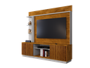 Ver imagem 3 de Estante para TV e Home Theater Ripado para TV até 65 Polegadas com LED 201CMX187CM 2 Portas LED Embutido Atlanta Marrom