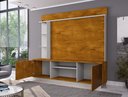 Ver imagem 7 de Estante para TV e Home Theater Ripado para TV até 65 Polegadas com LED 201CMX187CM 2 Portas LED Embutido Atlanta Marrom