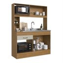 Ver imagem 5 de Cozinha 4 Portas 1 Gaveta Zeta Bege/Marromle/Cristalo