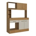 Ver imagem 6 de Cozinha 4 Portas 1 Gaveta Zeta Bege/Marromle/Cristalo
