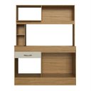 Ver imagem 2 de Cozinha 4 Portas 1 Gaveta Zeta Bege/Marromle/Cristalo