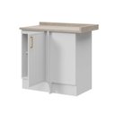 Ver imagem 5 de Balcão Canto Reto Planejado 1 Porta com Tampo Marselha CabeCasa MadeiraOriginals Branco