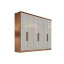 Ver imagem 1 de Guarda Roupa 6 Portas e 8 Gavetas New Vértice/messina Cumaru/fendi 25 - Novo Horizonte