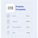 Ver imagem 2 de Armário Aéreo Florença 105cm com 3 Portas Itatiaia Branco