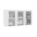 Ver imagem 1 de Armário Aéreo Florença 105cm com 3 Portas Itatiaia Branco
