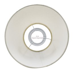 Cúpula para Abajur Luminaria Tecido Algodão Soquete Importado Bege Ref 17 - 2