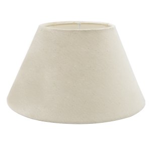 Cúpula para Abajur Luminaria Tecido Algodão Soquete Importado Bege Ref 17