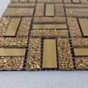 Ver imagem 1 de Pastilha De Vidro Kit 16 Uni Autocolante Parede Cozinha Banheiro Decorativa Facil Aplicacao Moderna 