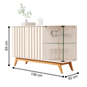 Ver imagem 3 de Cristaleira e Buffet para Sala de Estar Serena Pérola