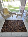 Ver imagem 2 de Tapete de Couro Quadriculado 2,00 X 1,50 M Marron Exótico
