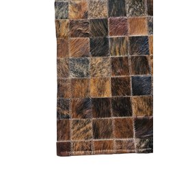 Tapete de Couro Quadriculado 2,00 X 1,50 M Marron Exótico - 2