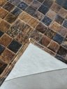 Ver imagem 4 de Tapete de Couro Quadriculado 2,00 X 1,50 M Marron Exótico