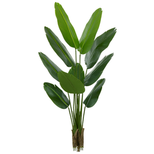 Planta Árvore Artificial Bananeira de Jardim Real Toque X10 Verde 1,60m