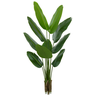 Planta Árvore Artificial Bananeira de Jardim Real Toque X10 Verde 1,60m - 1
