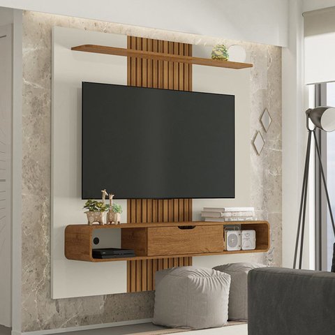 Painel para TV até 65 Polegadas 158,4CMX160,5cm Lisboa Branco