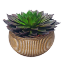 Ver imagem 3 de Vaso PU com Texura de Corda Baixo 1202 Poliform Chumbo