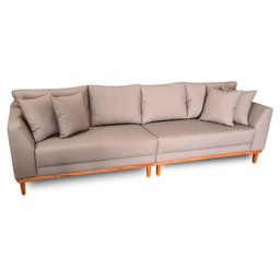 Sofá Pierri | Base Madeira & Tecido Impermeável | Bipartido | 4 Lugares | 270cm | Fendi 317 - 2