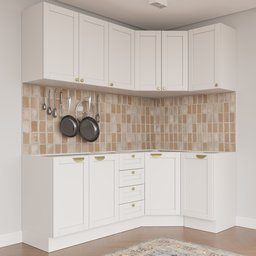 Cozinha Modulada 6 Peças sem Tampo 3 Aéreos 6 Portas e 3 Balcões Arizona CabeCasa MadeiraMadeira - 2