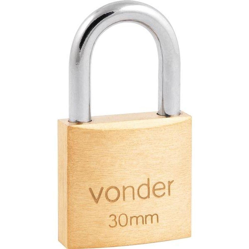 Cadeado Latão 30mm Haste Normal - Vonder