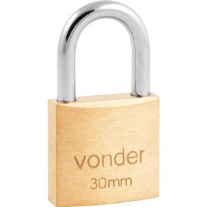 Cadeado Latão 30mm Haste Normal - Vonder