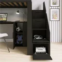 Ver imagem 7 de Cama Alta Beliche Infantil/Juvenil Star Plus Office Multifuncional Casatema MadeiraOriginals Preto