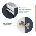Ver imagem 6 de Cozinha Planejada 6 Peças sem Tampo 3 Aéreos 6 Portas e 3 Balcões Arizona CabeCasa MadeiraOriginals Azul